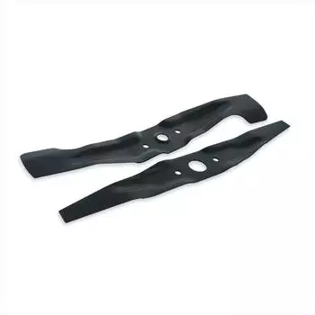 vhbw Ersatzmesser f&uuml;r Rasenm&auml;her, schwarz, Stahl, 2er-Set (183536144-1)