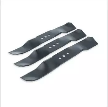 vhbw Rasenm&auml;hermesser Ersatzklingen schwarz, beschichteter Stahl, 3er-Set (183536381-3)