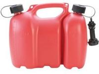 H&uuml;nersdorff Kombikanister 805000 Profi, f&uuml;r 6L Benzin & 3L &Ouml;l, rot, mit
