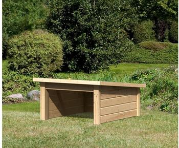 Woodfeeling Mähroboter Garage 2 (96 x 78 x 49 cm) natur