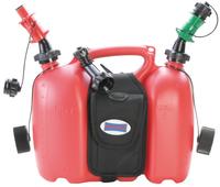 H&uuml;nersdorff Kombikanister 805062 Profi, f&uuml;r 6L Benzin & 3L &Ouml;l, mit Tasche &