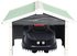 vidaXL Roboter-Rasenmäher Garage 72x87x50cm Tannenholz grau/weiß (170879)