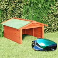 vidaXL Roboter-Rasenm&auml;her Garage 72x87x50 cm Massivholz Tanne
