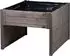 Dobar Mährobotergarage Holz mit Pflanzkasten 56 x 73 x 79 cm grau (56187e)