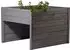 Dobar Mährobotergarage Holz mit Pflanzkasten 56 x 73 x 79 cm grau (56187e)