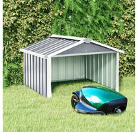 vidaXL Rasenm&auml;her Garage 92x97x63 cm Verzinkter Stahl Grau