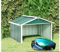 vidaXL Rasenm&auml;her Garage 92x97x63 cm Verzinkter Stahl Gr&uuml;n