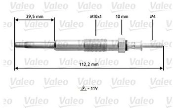 Valeo Glühkerze 11V (345135)