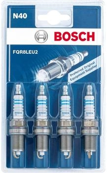Bosch Zündkerzen Set 4 Stück Nickel N40 / FQR8LEU2 (0242230806)