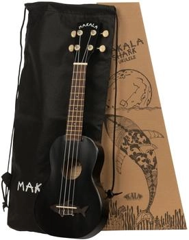 Kala Makala Shark Sopran-Ukulele Schwarz (KA MK SS BLK RW)