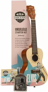 Kala Concert Ukulele Elvis Starter Kit (KA-LTP-C-ERB)