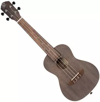 Ortega RUCOAL-L Konzert Ukulele Coal Black Linkshand Lefty