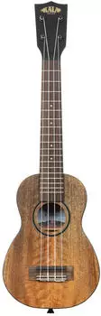 Kala KA-CM-SLN Curly Mango Soprano Long Neck Ukulele, with Bag