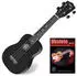 Classic Cantabile US-100 BK Sopran-Ukulele Schwarz Set inkl. Lernheft Neu