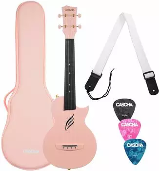 Cascha Carbon Concert Ukulele Set PK