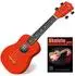 Classic Cantabile US-100 RD Sopran-Ukulele Rot Set inkl. Lernheft Neu