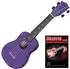 Classic Cantabile US-100 VT Sopran-Ukulele Violett Set inkl. Lernheft Neu