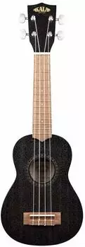 Kala KA-15S BLK Sopran-Ukulele, Mahagoni, schwarz satiniert, mit Tasche (KA-15S BLK)