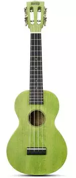 Mahalo Island Series Konzert-Ukulele mit Tasche, meeresgrün (ML2SG)