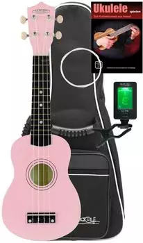 Classic Cantabile US-50 PK Sopran-Ukulele Pink Set