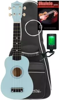 Classic Cantabile US-50 BL Sopran-Ukulele Blau Set