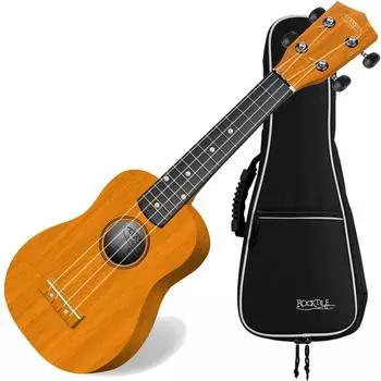 Classic Cantabile US-100 NAT Sopran-Ukulele Natur Set inkl. Tasche