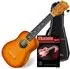 Classic Cantabile US-100 SB Sopran-Ukulele Sunburst Set inkl. Tasche Lernheft