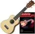 Classic Cantabile Sopran Ukulele Natural Set inkl. Lernheft