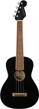 Fender Avalon Tenor-Ukulele, Lindenholz, Walnuss-Griffbrett, schwarz (0970450506)