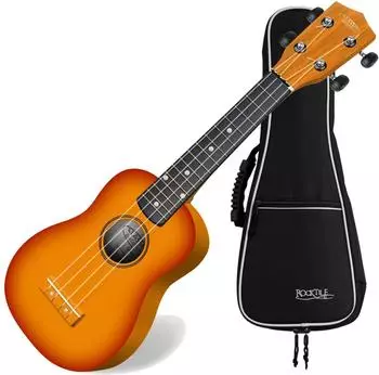Classic Cantabile US-100 SB Sopran-Ukulele Sunburst Set inkl. Tasche