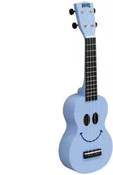 Mahalo Smiley Ukulele Light Blue