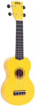 Mahalo Rainbow Sopran-Ukulele mit Tasche, gelb (MR1YW)