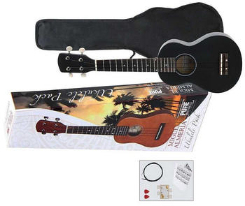GEWA Pure Ukulele Almeria Player Pack Mattschwarz GEWA Pure Ukulele Almeria Player Pack Mattschwarz