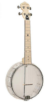 Gold Tone Little Gem Ukes, 4-saitige Ukulele, rechts, transparent (LG/D)