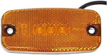 Hella Seitenmarkierungsleuchte LED gelb 24/12V seitlicher Anbau (2PS 357 008-011)
