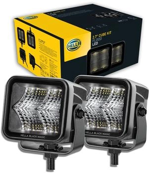 Hella LED Black Magic Cube Set 2,7 Zoll Fernscheinwerfer Arbeitsscheinwerfer 12V-24V (1FA 358 176-801)