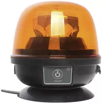 SecoR&uuml;t Rundumleuchte 12/24V DC akkubetrieben, Magnetbefestigung, orange (95003)