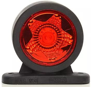 WAS 883 W56STAR Seitenmarkierungsleuchte, rot/weiß (883 W56STAR)