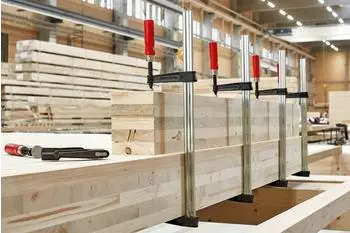 Bessey Temperguss-Schraubknecht mit Holzgriff (TKPN250BE)