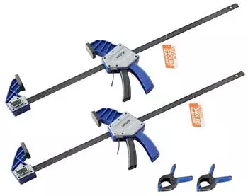VEVOR F-Klemme Quick-Grip 60,96cm 154kg Kunststoff & Karbonstahl, 2er-Set (F340-24-2P&Y)