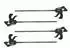 VaGo Schnellspannzwinge Einhandzwinge 60x750mm, 4er-Set (250-750x4_rv)