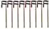 VaGo Profi Schraubzwinge Temperguß-Stahl 150x50mm, 8er-Set (220x001x8)