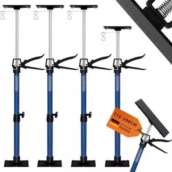 Monzana Deckenst&uuml;tze 4er Set h&ouml;henverstellbar 115-290cm bis 30kg (996269)