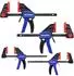 WORKPRO Einhandzwingen-Set 4-teilig 120/150mm