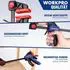 WORKPRO Einhandzwingen-Set 4-teilig 120/150mm