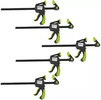 Trutzholm Einhandzwinge 60x150mm Soft-Grip 5er-Set (7025)
