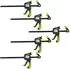Trutzholm Einhandzwinge 60x150mm Soft-Grip 5er-Set (7025)