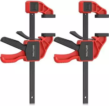 LuxusKollektion Einhandzwingen 2-tlg. 75kg Spannkraft, 155mm Spannweite, 130-280mm Dehnbereich
