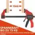 LuxusKollektion Einhandzwingen 2-tlg. 75kg Spannkraft, 155mm Spannweite, 130-280mm Dehnbereich