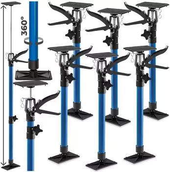 TecTake T&uuml;rspanner 51-115cm stufenlos verstellbar, 6er-Set
